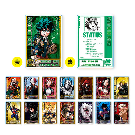 (Pre-order) My Hero Academia Status Card Collection (15 types in total)