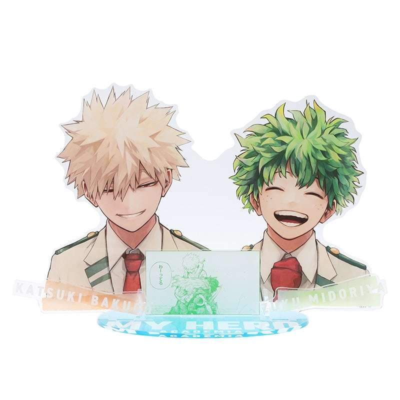 (Pre-order) My Hero Academia Acrylic MEGA Figure - Izuku Midoriya & Katsuki Bakugo ver.2