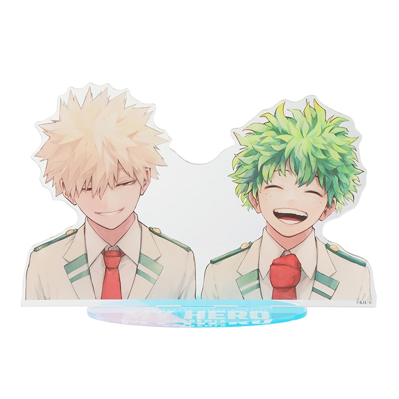 (Pre-order) My Hero Academia Acrylic MEGA Figure - Izuku Midoriya & Katsumi Bakugo ver.1